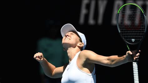 Halep was up a set when she suffered an acute left leg injury. Australian Open 2020 news - Simona Halep beats Anett ...