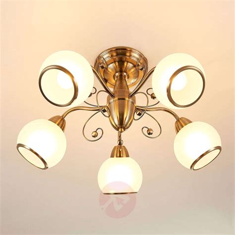 Shop our range of led ceiling flush lights today from lumination lighting. Fantastic ceiling light Corentin, antique brass | Lights.co.uk