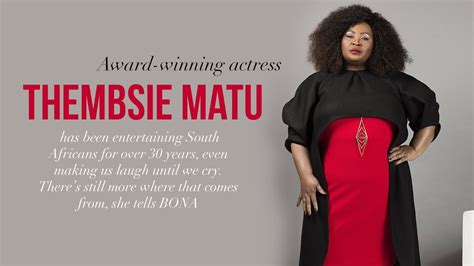 Thembsie matu and her son unathi matu(image credit getty images). Get to Thembsie Matu better - YouTube