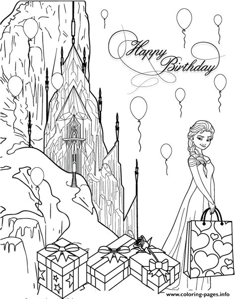 Princess elsa, with the help of her sister princess ana, has discovered the meaning of true love and has become a heroine admired and admired by all the little girls watching the movie. Elsa Birthday Party At Ice Castle Colouring Page Coloring ...