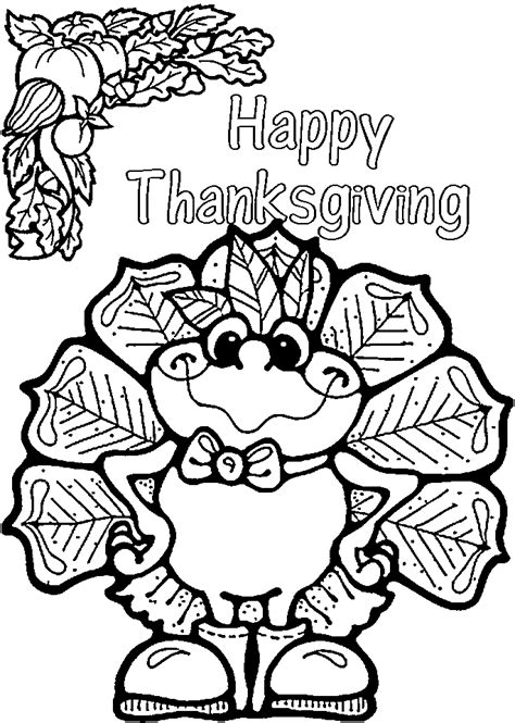 Brown with black stripes wings: Funny Thanksgiving Turkey Coloring Page - Get Coloring Pages