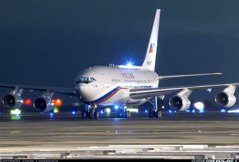 To date, it has military jets escort putin's russian air force one as he flies to russia's hmeimim air base in northern syria. Ilyushin Il-96-300PU - Russia State Transport Company ...