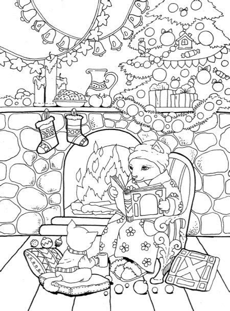 C o l o r i n g p a g e s. Christmas Town Coloring Pages at GetColorings.com | Free ...