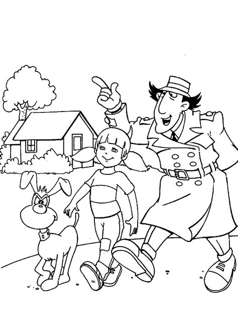 Inspector gadget, penny and dog brain. Inspector Gadget Coloring Pages - Best Coloring Pages For Kids