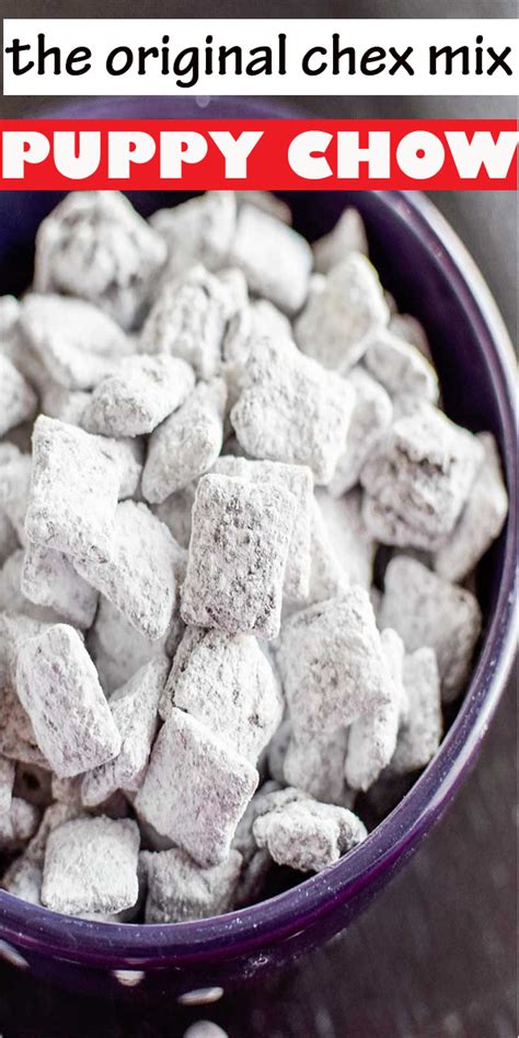Puppy chow is thought to have originated in the midwest and was named because of its resemblance to dog kibble. Puppy Chow Recipe Chex : Funfetti Chex Mix Together As Family / Most puppy chow recipes on the ...