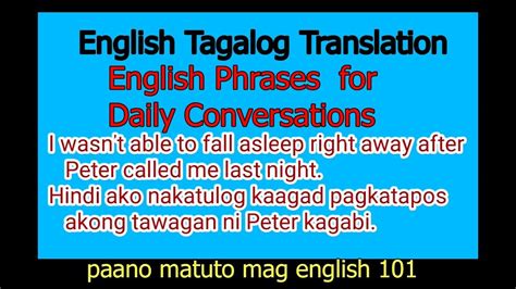 Tunay bang ako ay naiiba? English Phrases in English-English Tagalog Translation ...