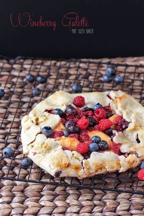 Only deep red falls from the drupelet and is mature. Wineberry Galette Recipe