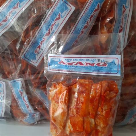 Pembayaran mudah, pengiriman cepat & bisa cicil 0%. Keripik sambal balado/keripik padang/keripik singkong ubay ...