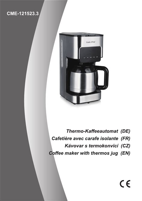 Explore from wide range of coffee machines from la marzocco, bialetti, and more at best price. Manual Emerio CME-121523.3 - Cook o Fino (page 1 of 28 ...