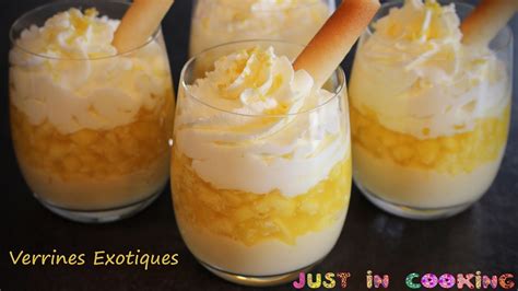 Nos idées chics et gourmandes. Recette de Verrines Exotiques Ananas Mangue - YouTube