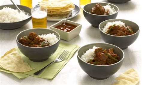 • halal meat is available for $1 extra charge per dish. Mary Berry and Lucy Young: Beef curry with ginger and ...
