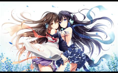 Hair brown face girl woman happy female head.girl black hair face. anime, Anime Girls, Vocaloid, Detached Sleeves, Ribbon ...