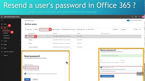 Once done, open outlook and you should now be prompted for your username and password. Resend a user's password in Office 365 - YouTube