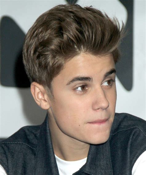 Maybe you would like to learn more about one of these? Justin Bieber Short Straight Casual Hairstyle - Chocolate ...