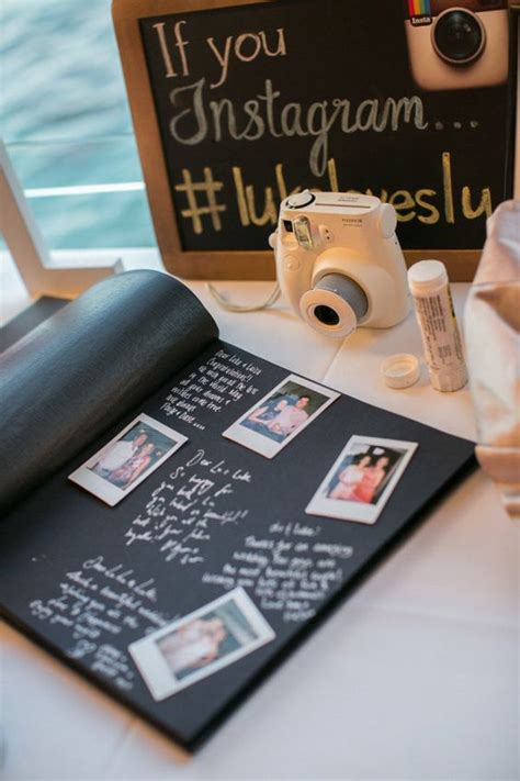 The guests are loosened up a little and are ready. Top 20 Polaroid Wedding Guest Books | Roses & Rings