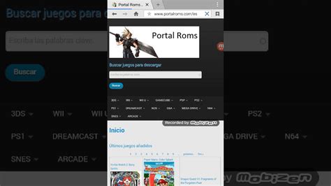 Página principal con enlaces a contenidos de la web. dos mejores paginas para descargar juegos en formato iso ...