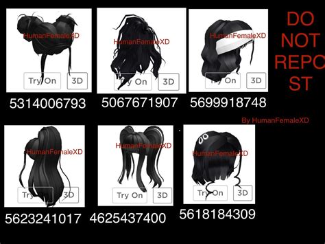 All are beautiful and when you are wearing you feel so cool. Roblox Black Hair Codes - Roblox | Game Tips&Tricks ...