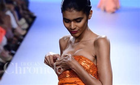 Just a good old fashion nip slip. Lakme Fashion Week day two marred with wardrobe malfunction