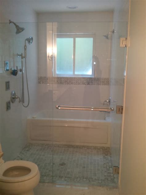 Interior jacuzzi tub shower combination grey bathroom. Gathering Moss: good lookin' loo