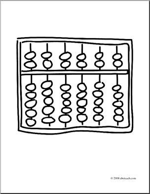 Dltk's crafts for kids free printable coloring pages. Clip Art: Abacus 1 (coloring page) I abcteach.com | abcteach