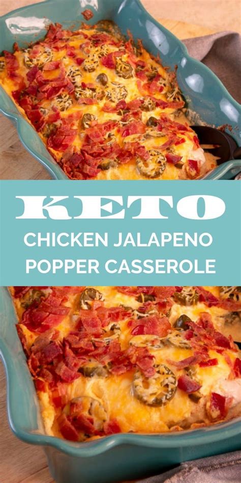 Keto Chicken Jalapeno Popper Casserole | Recipe ...