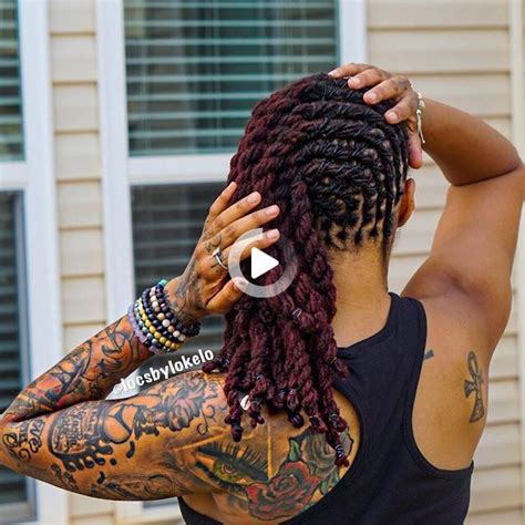 Maybe you would like to learn more about one of these? Acrylic Circle Barrette | Locs hairstyles, Short locs ...