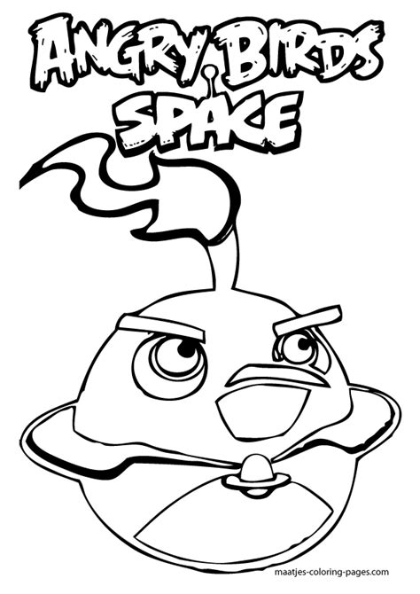 Angry birds space ice bird kids coloring pages printable. Angry Birds Space Coloring Pages