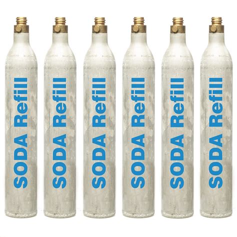 CO2 Refill - 6 Cylinders, Sodastream, Aarke, Sprudelux