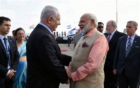 Israel pm benjamin netanyahu arrives in delhi, received by pm modi for more videos visit: Remember The Beach-Side Meeting Between Benjamin Netanyahu ...