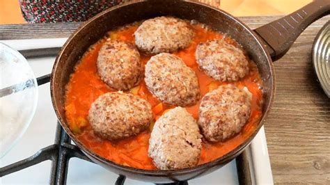 Украинские Гречаники. Вкусные КОТЛЕТЫ из ГРЕЧКИ с фаршем! - YouTube