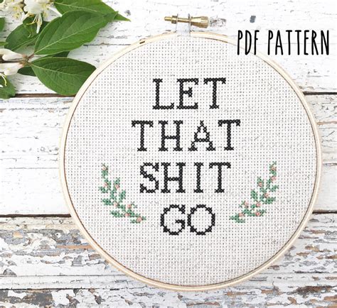 Browse by theme and level. Easy Cross stitch Pattern Funny Cross stitch quote Let ...