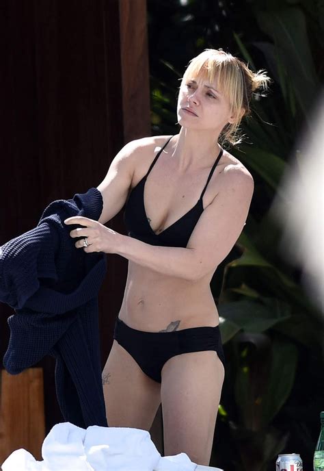 Christina ricci before and after plastic surgery. Christina Ricci Black Bikini - Candids in Miami - Indian ...