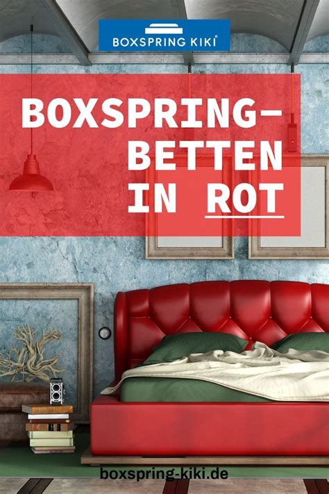 Die richtige matratze für gesunden schlaf. Boxspringbett Rot kaufen (über 20 Shops) +++ SALE-Aktionen ...