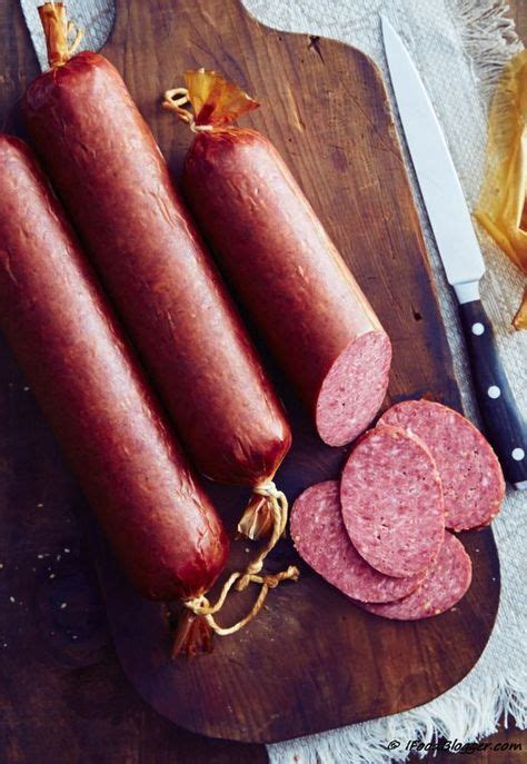 I smoke my summer sausage, so i break out the smoker and use hickory as my smoke producer. Summer sausage recipes image by Terry Weinfurter on ...
