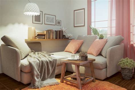Cozy sofa in the living room - MHM Professional Staging