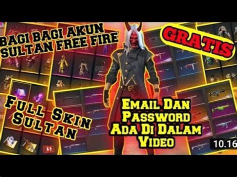Sultan proslo is placed on the first place of the global rank chart of badges now. BAGI BAGI AKUN FREE FIRE SULTAN GRATIS !!! - YouTube