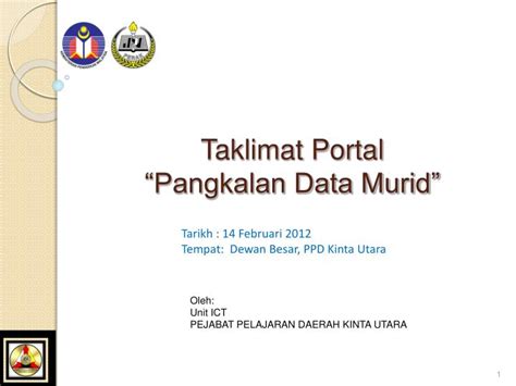 Boleh membuat pendaftaran kelas baru bagi kemasukan tahun 1, tingkatan 1 dan peralihan. PPT - Taklimat Portal "Pangkalan Data Murid" PowerPoint ...