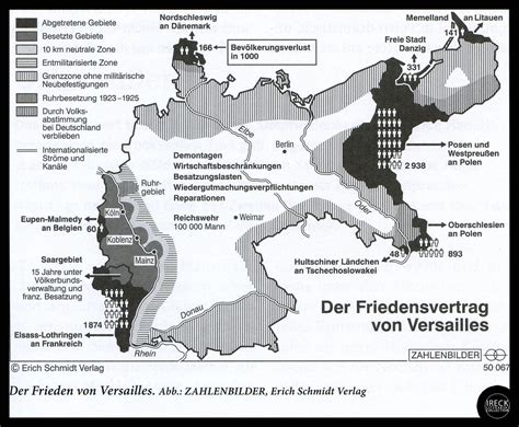 Einmal mehr fühlen sich bismarcks erben dazu berufen. Vertrag Von Versailles Karte