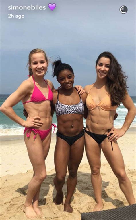 With a combined total of 30 olympic and world championship medals. Simone Biles, Aly Raisman and Madison Kocian Celebrate ...