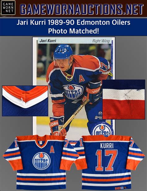 See the entire team game log at fox sports. 1989-90 Jari Kurri Edmonton Oilers Game Worn Jersey ...