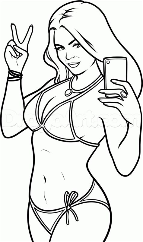 Something for everyone interested in hair, makeup, style, and body positivity. How to Draw the GTA Bikini Girl, Step by Step, Video Game ...