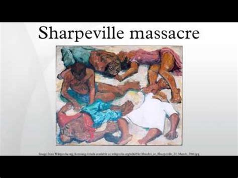 The sharpeville massacre was an event which occurred on 21 march 1960, at the police station in the south african township of sharpeville in transvaal (today part of gauteng). Sharpeville massacre - YouTube
