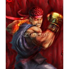 However, by the time he realized its full potential, he was deprived of everything. Street Fighter Evil Ryu Red Cosplay Wig