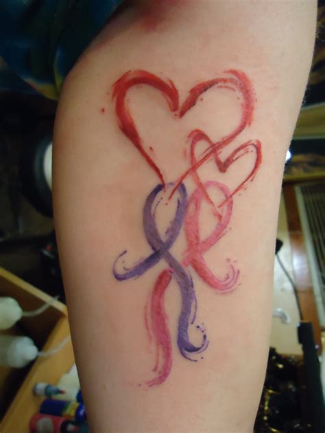Tattoos breach the skin, which means that skin infections and other complications are possible, including: Cool Ink Tattoos Designs: Cancer Ribbon Tattoos Designs