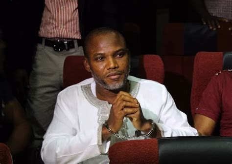 Nnamdi kanu, who was living outside nigeria, mostly used social media to communicate with his followers. Photos: Mazi Nnamdi Kanu In Handcuffs Today… IPOB Leader ...