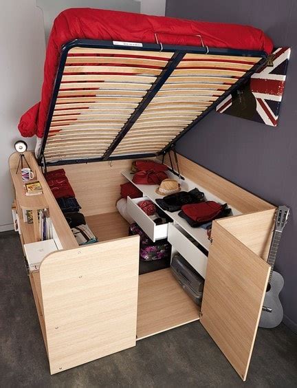 Ce lit mezzanine avec son espace de rangement intégré est notre modèle favori. Lit avec rangement : notre sélection pour gagner de la place