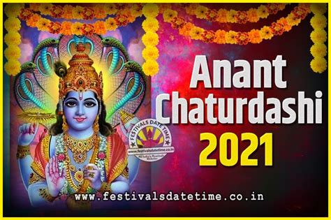 This can be very useful if you are looking for a specific date (when there's a holiday / vacation for example) or maybe you want to know. 2021 Anant Chaturdashi Pooja Date and Time, 2021 Anant ...
