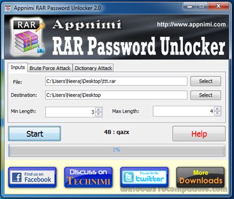However, archives are an extremely common way to spread infected executables. Appnimi Rar Password Unlocker 2.3 Free download