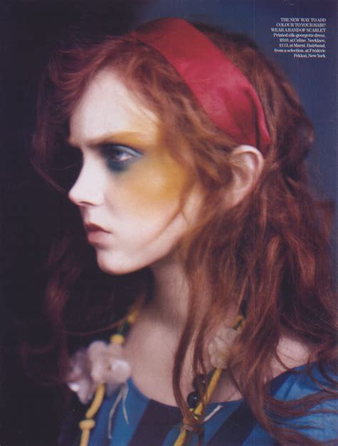 Lily cole by alex prager for us vogue march 2013 i'm sick and feel like lily cole in this editorial (which nothingpersonaluk: Swift Unicorn: Lily Cole for Vogue UK April 2005 - Painted ...