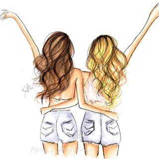 Best friends bff tekening makkelijk | heeft jouw best friend een lastige tijd achter de rug? Schattige Tekeningen Meiden Tekeningen Bff - Coloring and ...